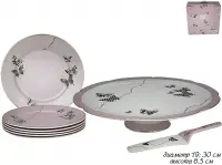 133-093 Набор для торта из 8пр. Butterfly в под.уп.(х4)Фарфор