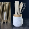 140-067 Набор кухонных принадлежностей 5пр. на подставке BAMBOO в под.уп.(х18)Фарфор