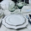 205-591 Набор из 6 тарелок 20,5см MAGNOLIA SILVER в под.уп.(х12)Фарфор